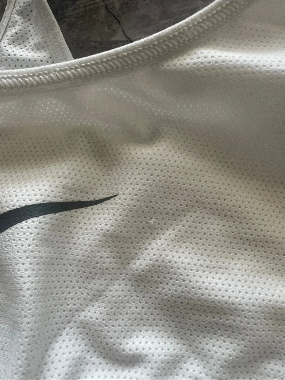 Nike Dri-FIT White Racerback Sports Bra Women’s Medium M Light Support